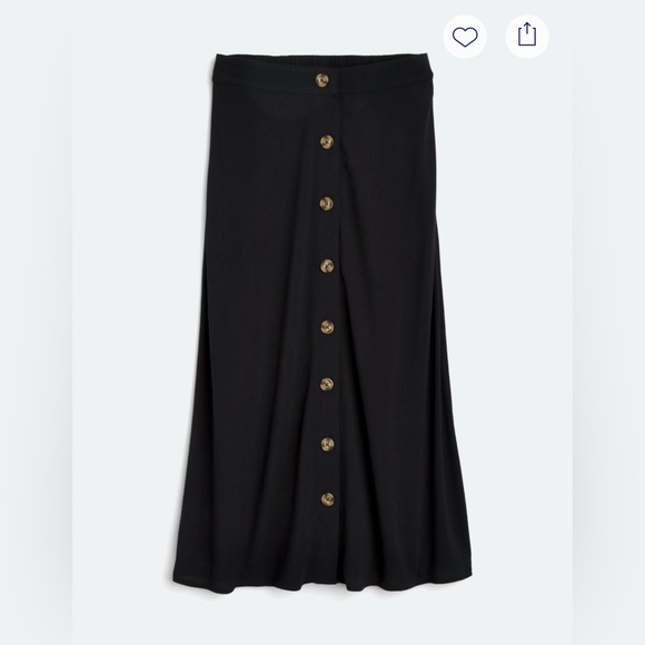 Market & Spruce Marla Button Front Skirt - Med - Picture 2 of 5